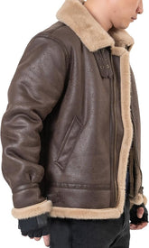 Brown Bomber Coat back-Men